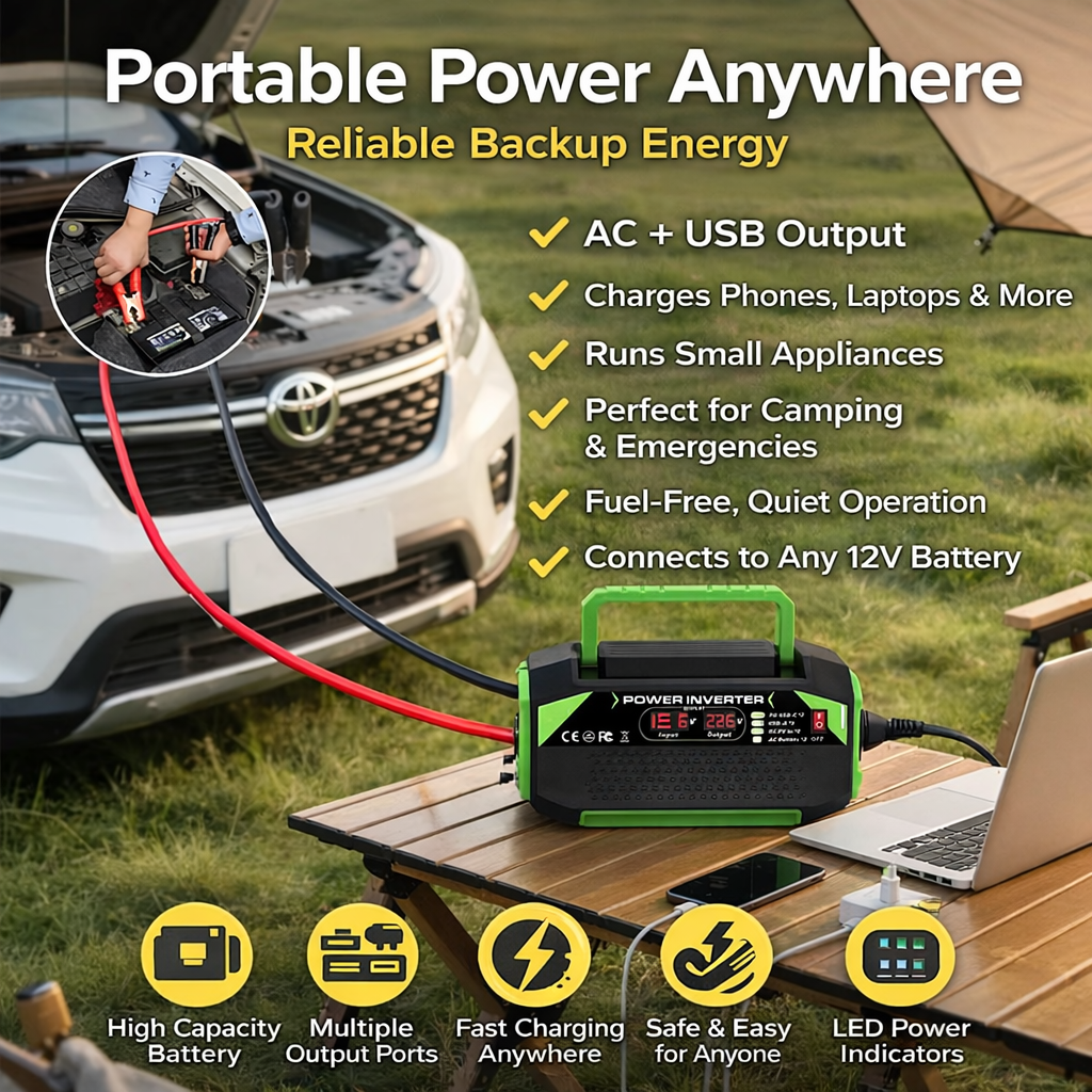 1000W Portable Power Inverter