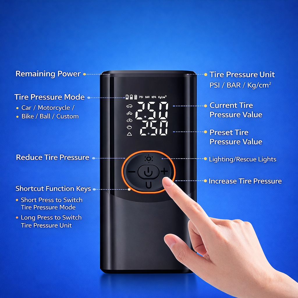 Portable Smart Tire Inflator