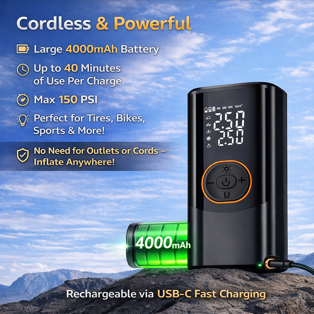 Portable Smart Tire Inflator